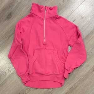 Lily & Lottie Pink Quarter-Zip Sweatshirt